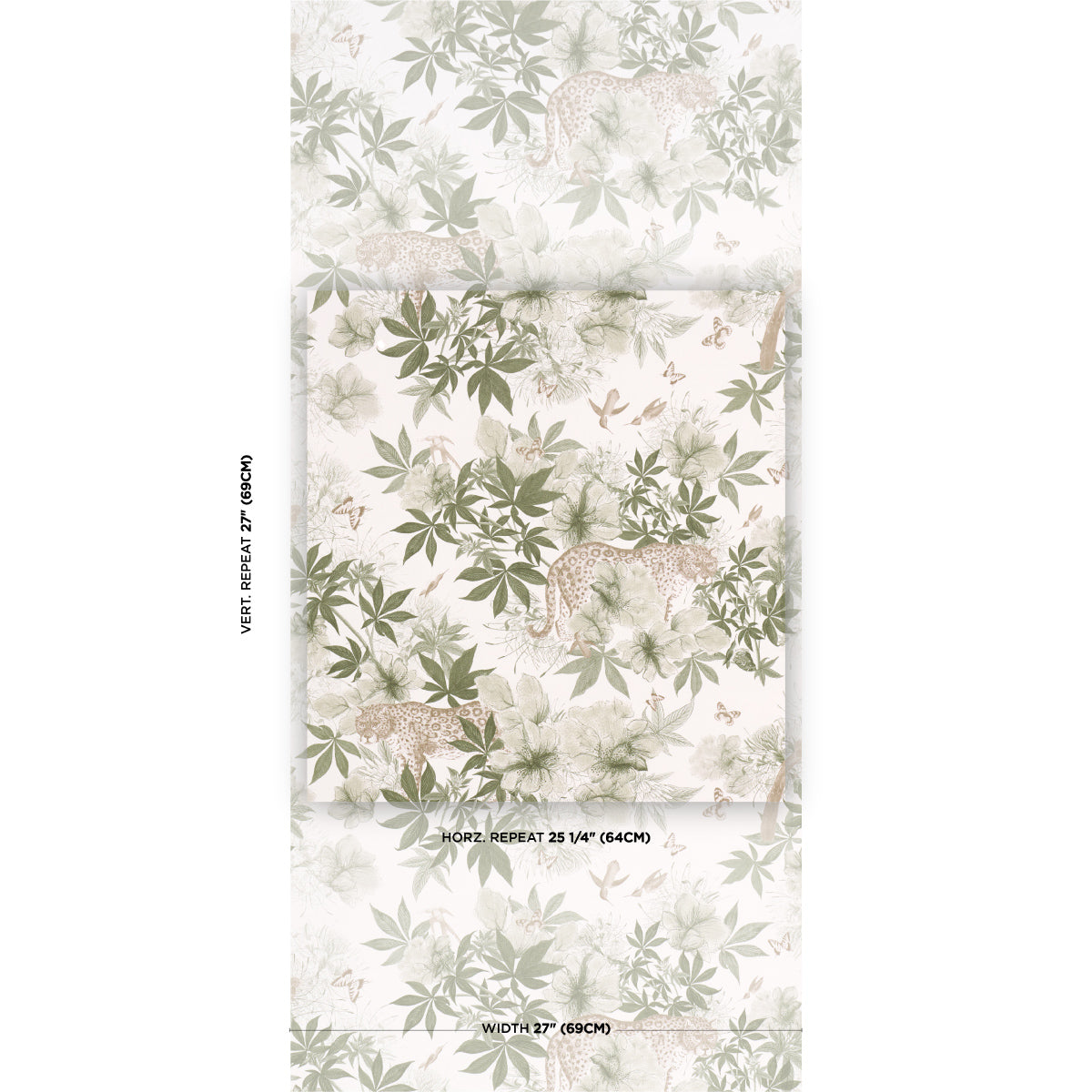 Purchase 5017570 | Nocturnum, Ivory & Olive - Schumacher Wallpaper