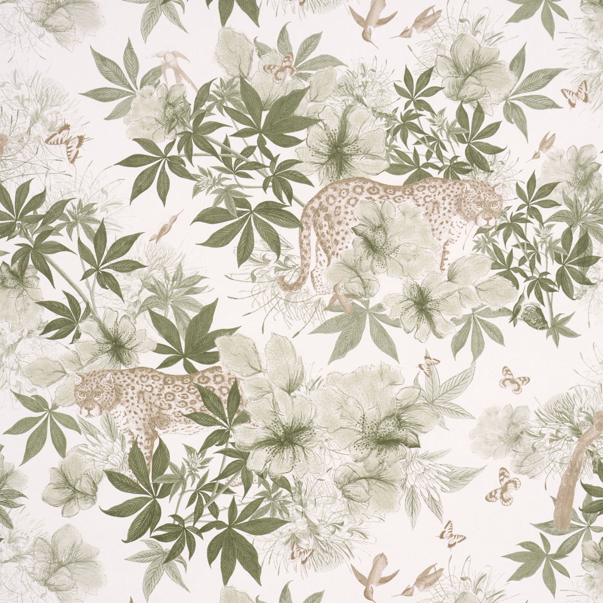 Purchase 5017570 | Nocturnum, Ivory & Olive - Schumacher Wallpaper