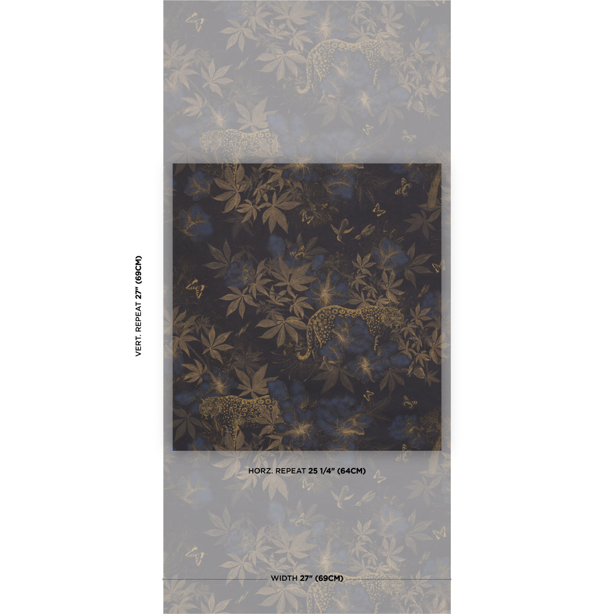 Purchase 5017571 | Nocturnum, Indigo & Ochre - Schumacher Wallpaper