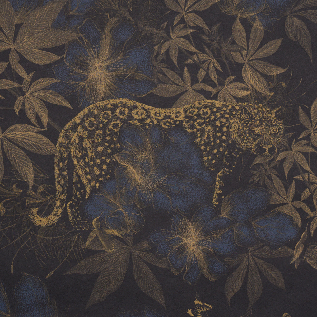 Purchase 5017571 | Nocturnum, Indigo & Ochre - Schumacher Wallpaper