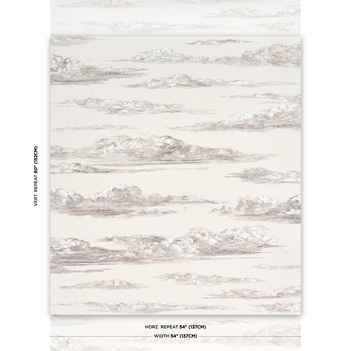 Purchase 5017582 | Mr. Darcy'S Clouds, Grisaille - Schumacher Wallpaper