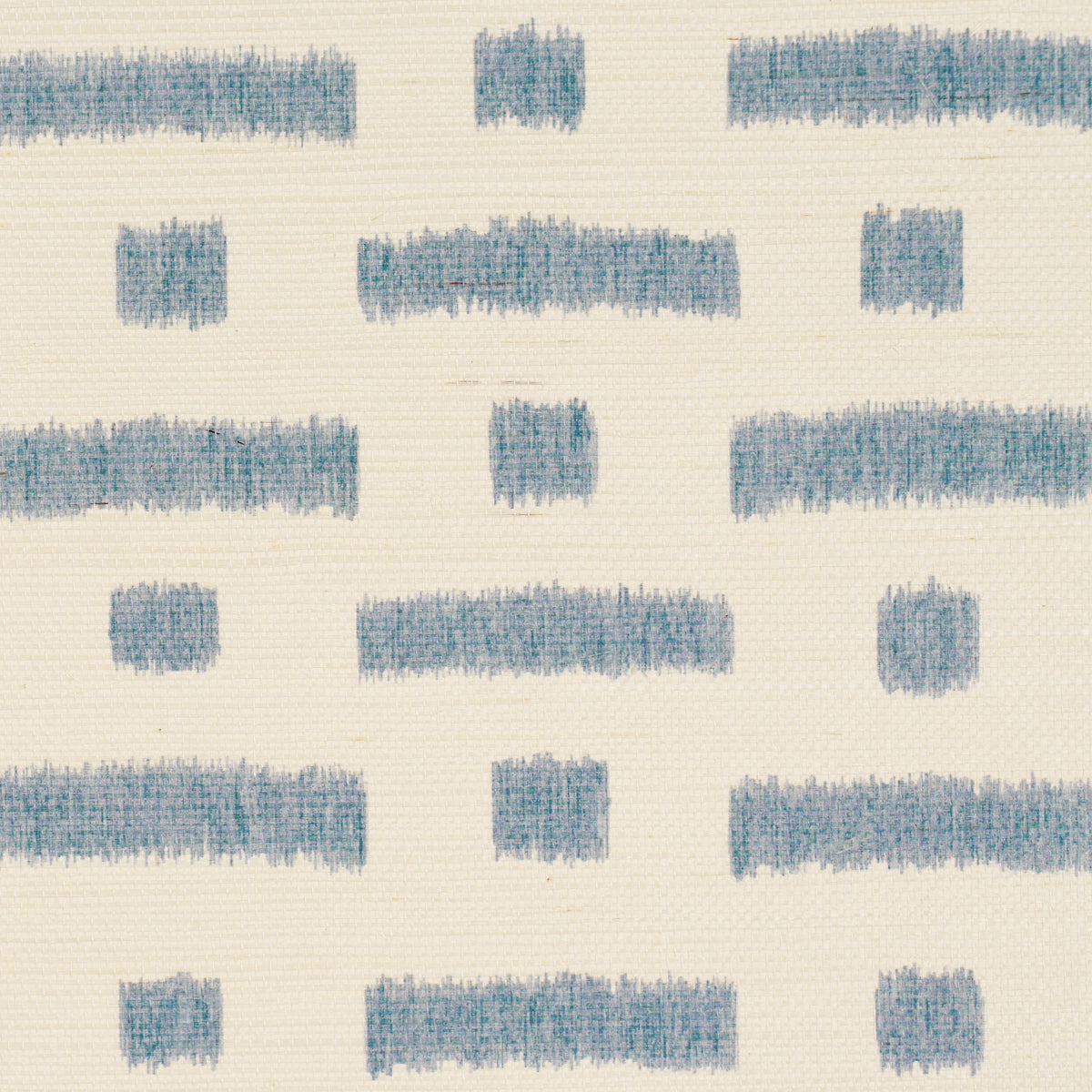 Purchase 5017590 | Abstract Ikat Sisal, Cadet - Schumacher Wallpaper