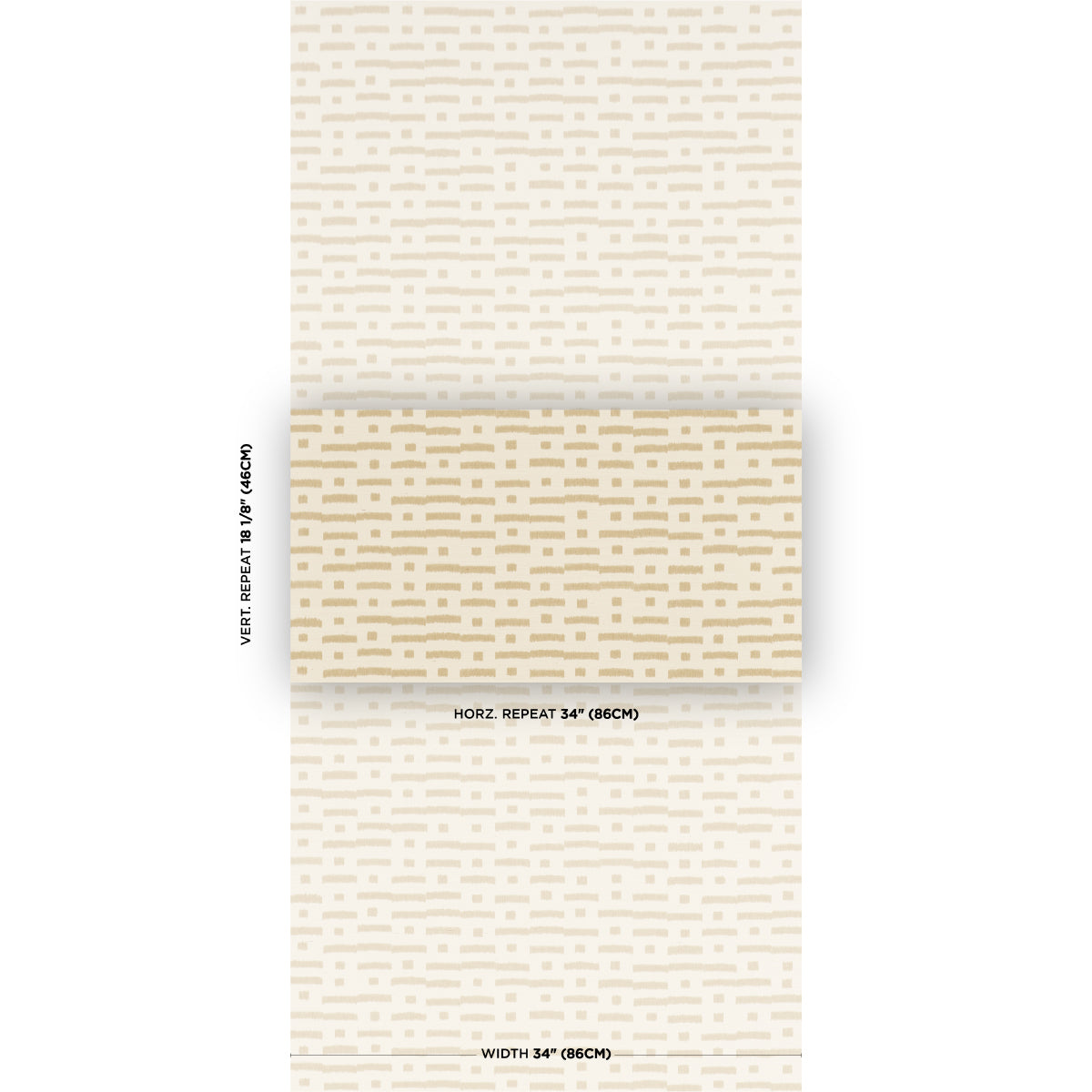 Purchase 5017591 | Abstract Ikat Sisal, Beige - Schumacher Wallpaper