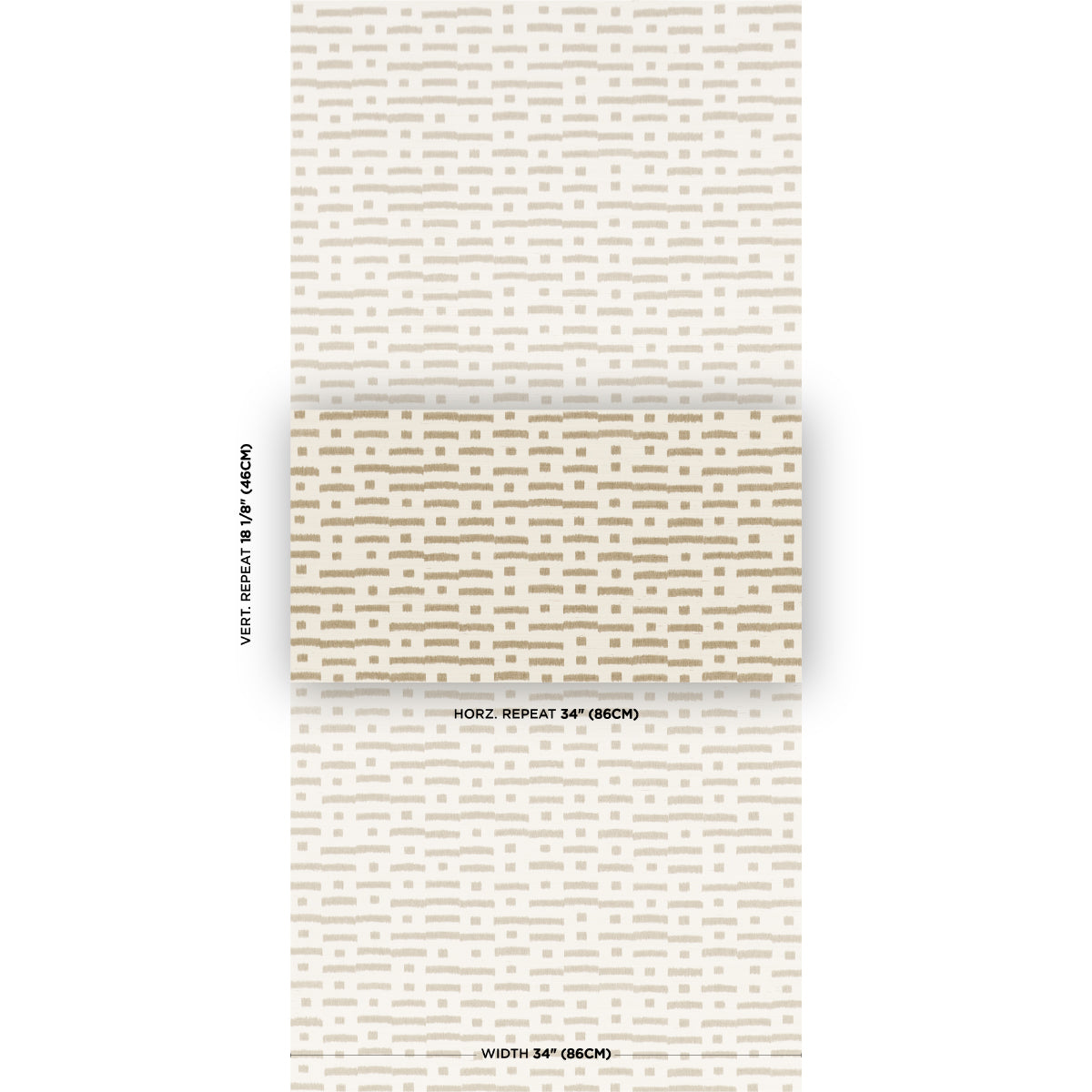 Purchase 5017592 | Abstract Ikat Sisal, Taupe - Schumacher Wallpaper