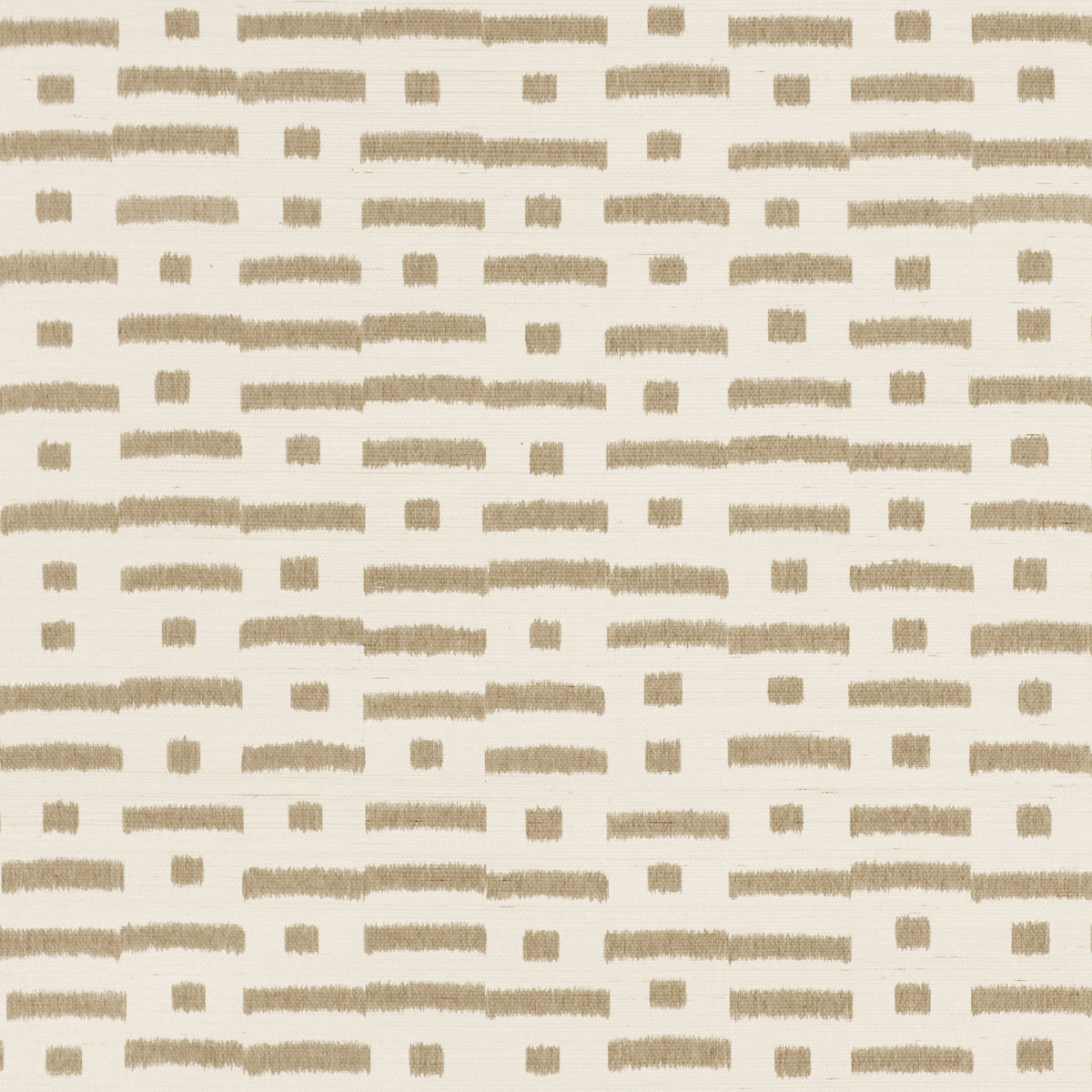 Purchase 5017592 | Abstract Ikat Sisal, Taupe - Schumacher Wallpaper
