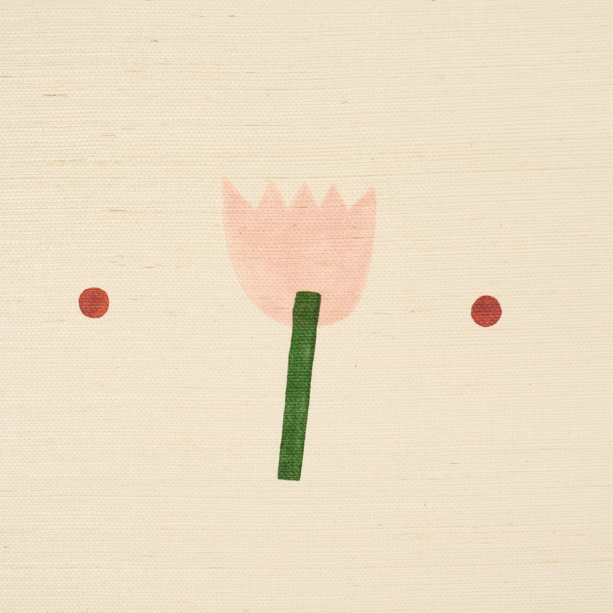 Purchase 5017600 | Tulip Play Sisal, Pink - Schumacher Wallpaper