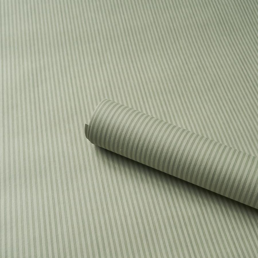 Purchase 5017630 | Edwin Stripe Narrow, Sage - Schumacher Wallpaper