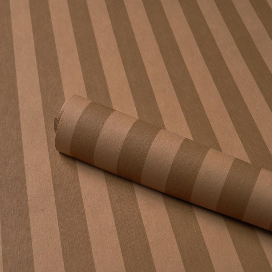 Purchase 5017641 | Edwin Stripe Medium, Terracotta - Schumacher Wallpaper