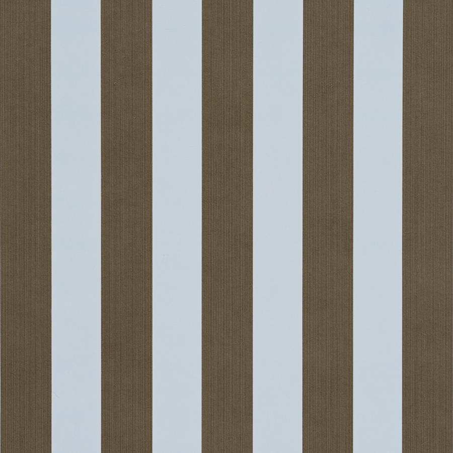 Purchase 5017642 | Edwin Stripe Medium, Brown & Sky - Schumacher Wallpaper