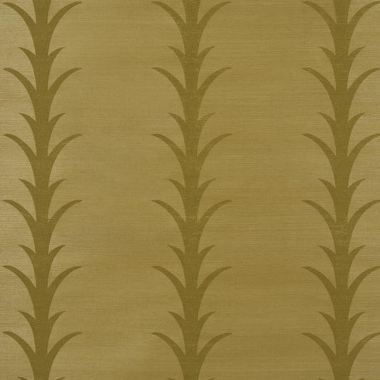 Purchase 5017650 | Acanthus Stripe Sisal, Celery - Schumacher Wallpaper