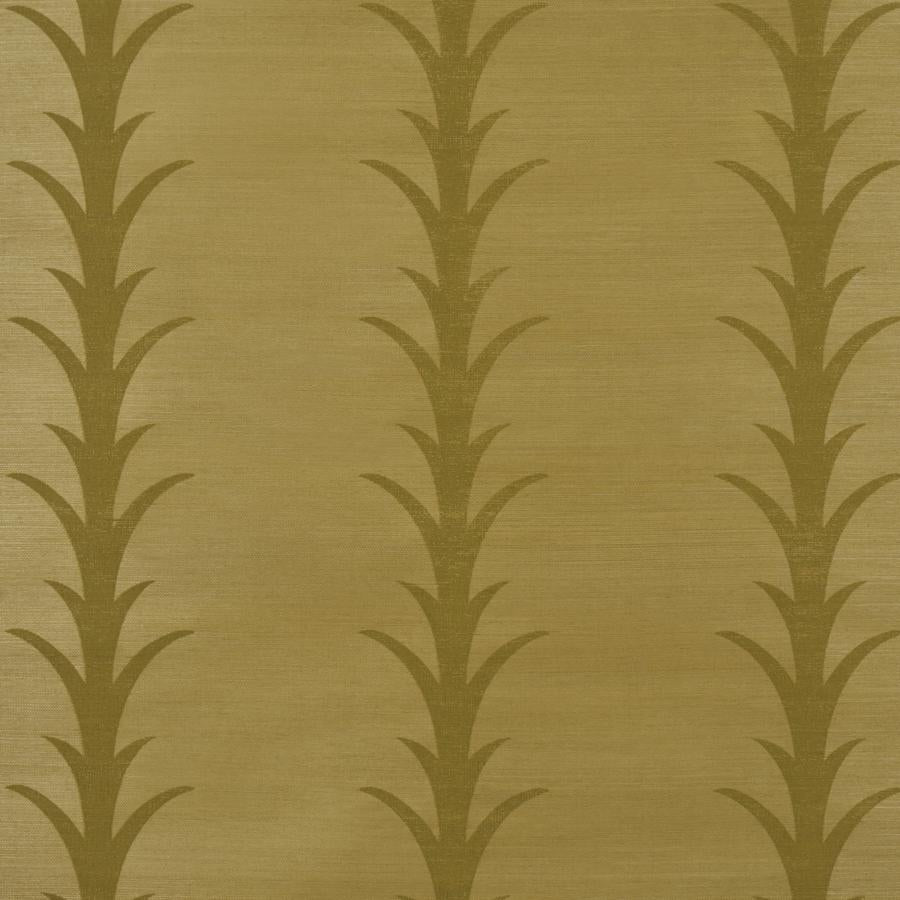 Purchase 5017650 | Acanthus Stripe Sisal, Celery - Schumacher Wallpaper