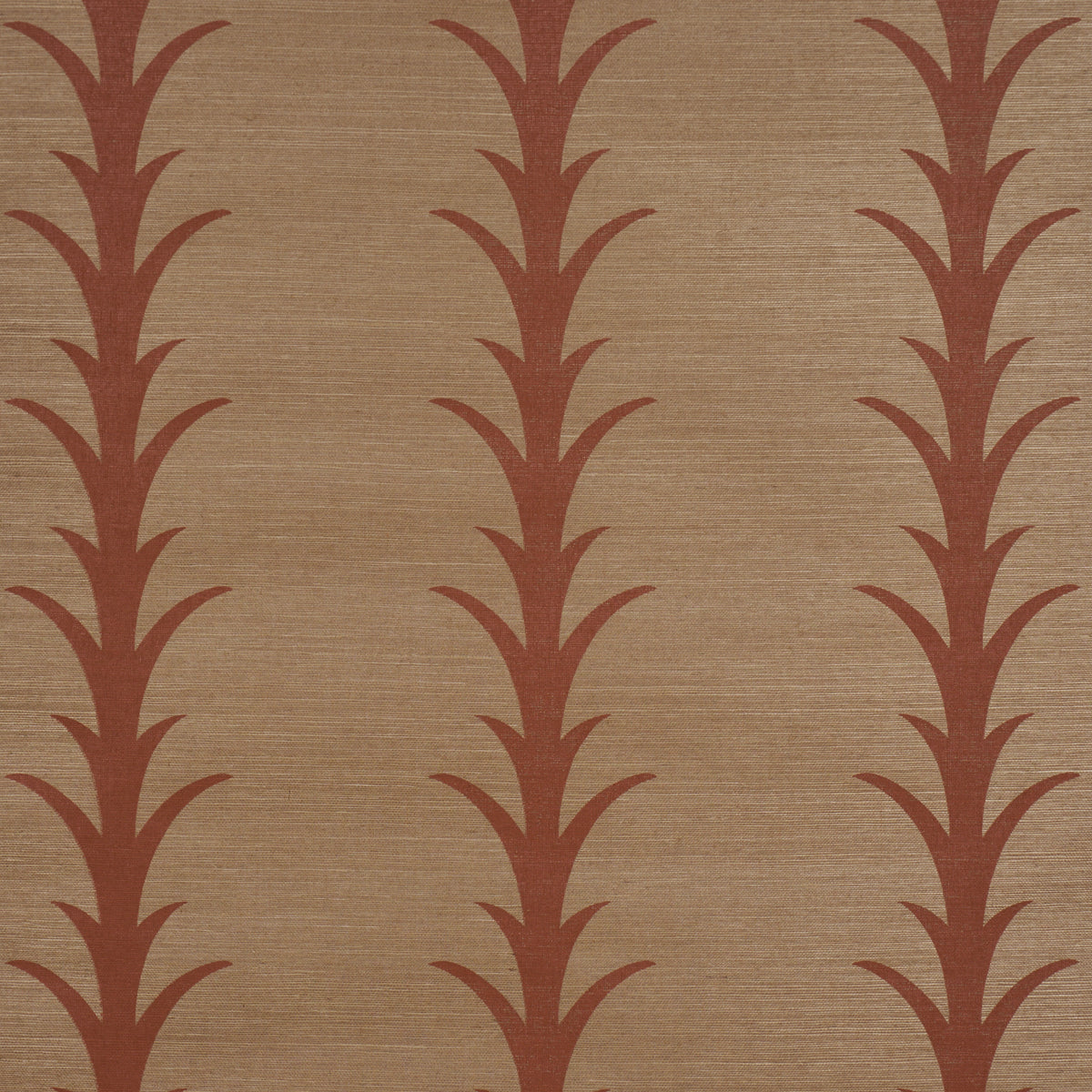 Purchase 5017651 | Acanthus Stripe Sisal, Mocha - Schumacher Wallpaper