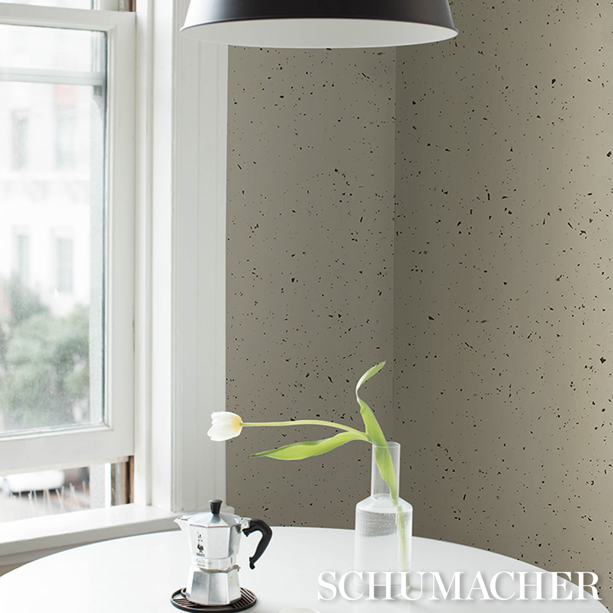 Purchase 5017681 | Nova Texture, Pearl - Schumacher Wallpaper