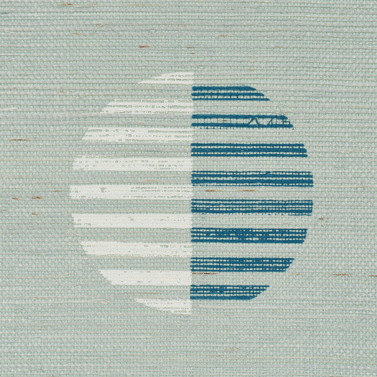Purchase 5017700 | Ando Hand Blocked Sisal, Chambray - Schumacher Wallpaper