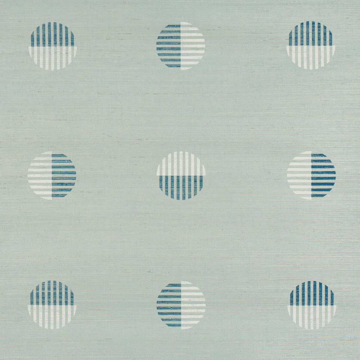 Purchase 5017700 | Ando Hand Blocked Sisal, Chambray - Schumacher Wallpaper