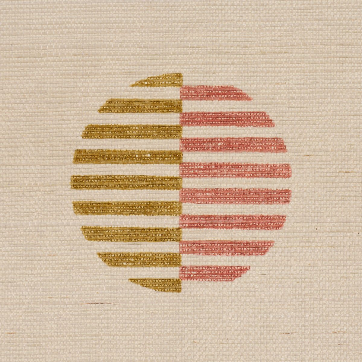 Purchase 5017701 | Ando Hand Blocked Sisal, Rust & Ochre - Schumacher Wallpaper