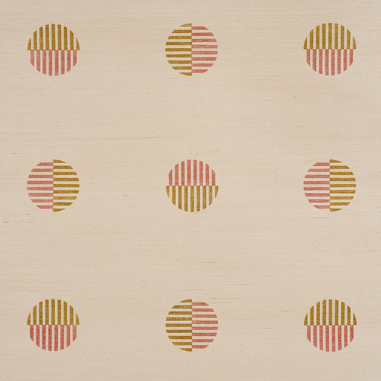 Purchase 5017701 | Ando Hand Blocked Sisal, Rust & Ochre - Schumacher Wallpaper