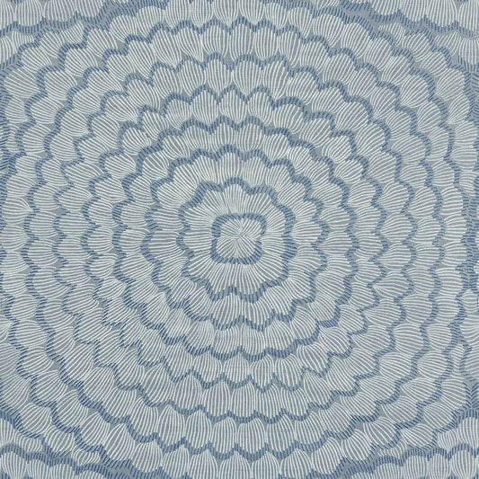 Purchase 5017711 | Feather Bloom Sisal, Cornflower - Schumacher Wallpaper