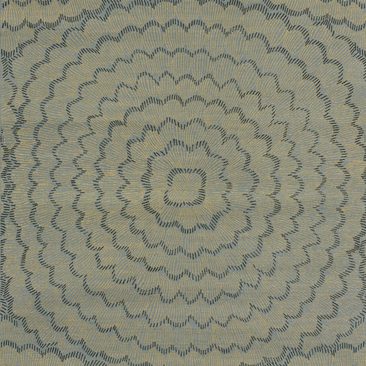 Purchase 5017712 | Feather Bloom Sisal, Nile - Schumacher Wallpaper