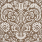 Purchase 5017720 | Suffolk Damask, Brown - Schumacher Wallpaper