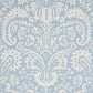 Purchase 5017721 | Suffolk Damask, Blue - Schumacher Wallpaper