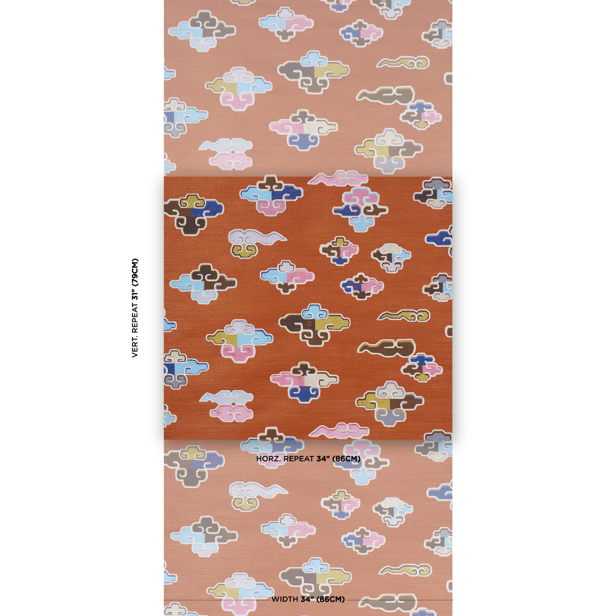 Purchase 5017760 | In Dreams, Persimmon - Schumacher Wallpaper
