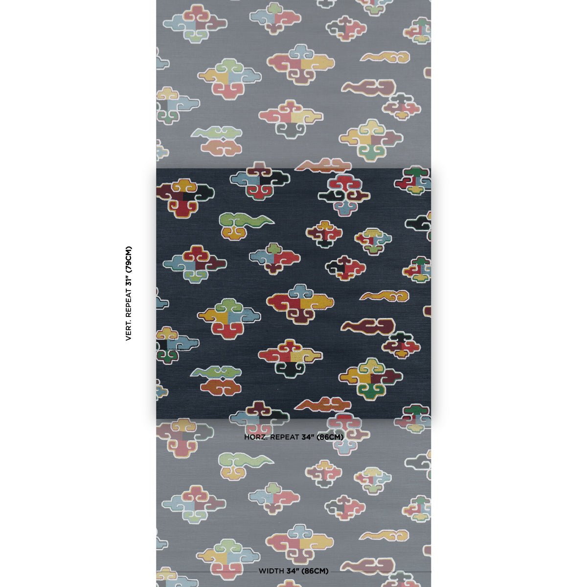 Purchase 5017762 | In Dreams, Midnight - Schumacher Wallpaper