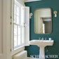 Purchase 5017783 | Shaded Silk, Aegean - Schumacher Wallpaper