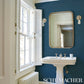 Purchase 5017793 | Minsun Paperweave, Medium Blue - Schumacher Wallpaper