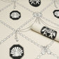 Purchase 5017840 | Edith, Black & Ivory - Schumacher Wallpaper