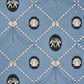 Purchase 5017841 | Edith, Blue - Schumacher Wallpaper