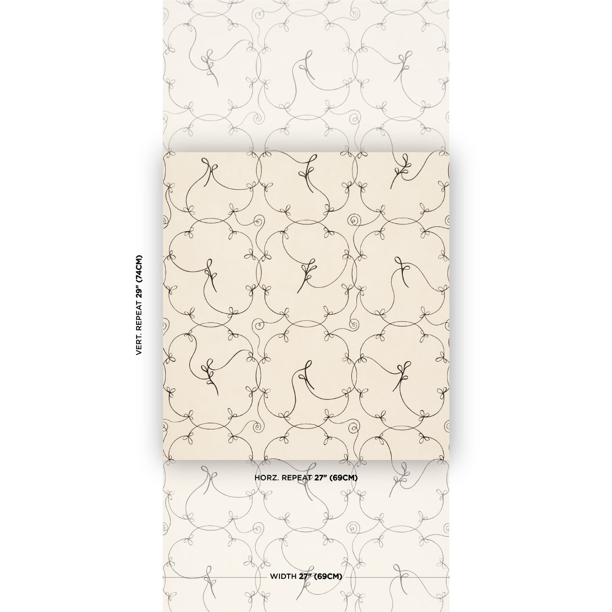 Purchase 5017852 | Broderie, Black & Ivory - Schumacher Wallpaper