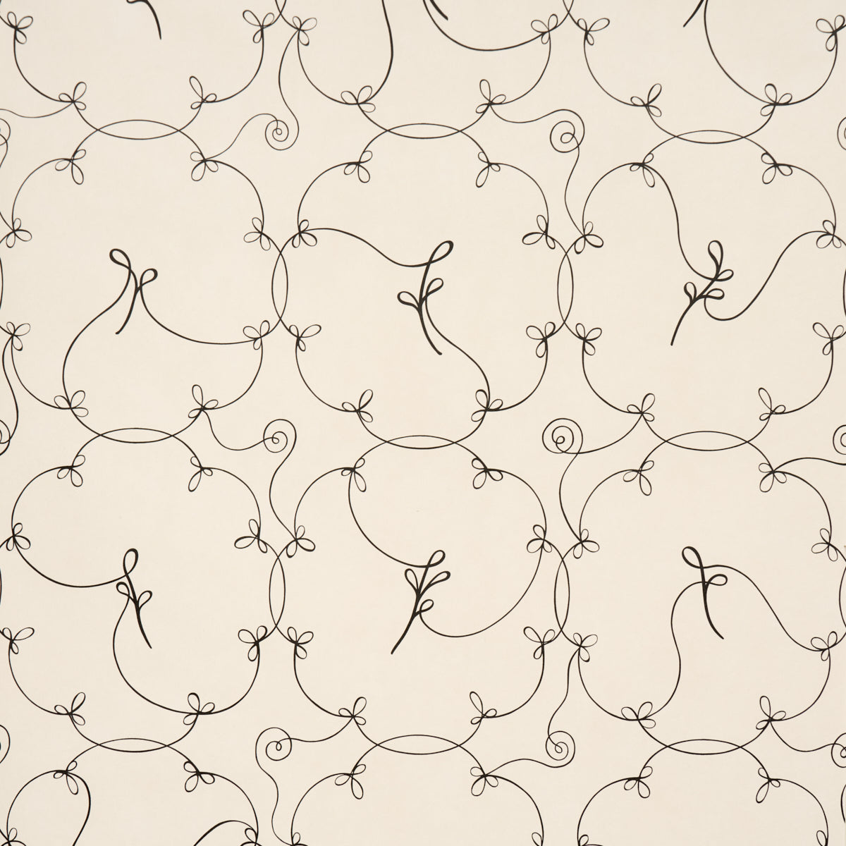 Purchase 5017852 | Broderie, Black & Ivory - Schumacher Wallpaper