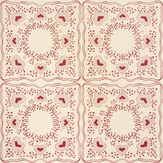 Purchase 5017861 | Garden Of Hearts, Red - Schumacher Wallpaper
