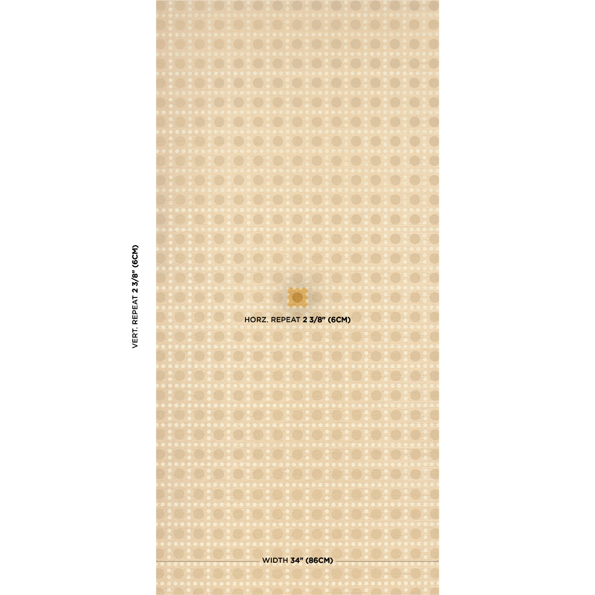 Purchase 5017870 | Puntini Sisal, Tanlines - Schumacher Wallpaper