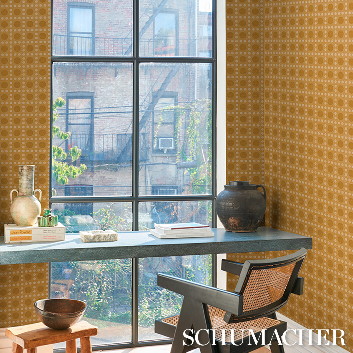 Purchase 5017870 | Puntini Sisal, Tanlines - Schumacher Wallpaper