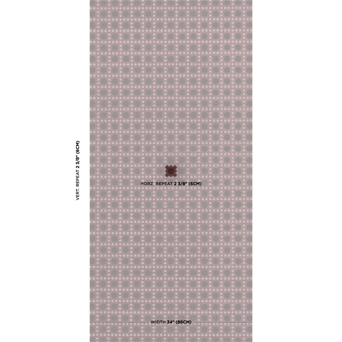 Purchase 5017872 | Puntini Sisal, Plum - Schumacher Wallpaper