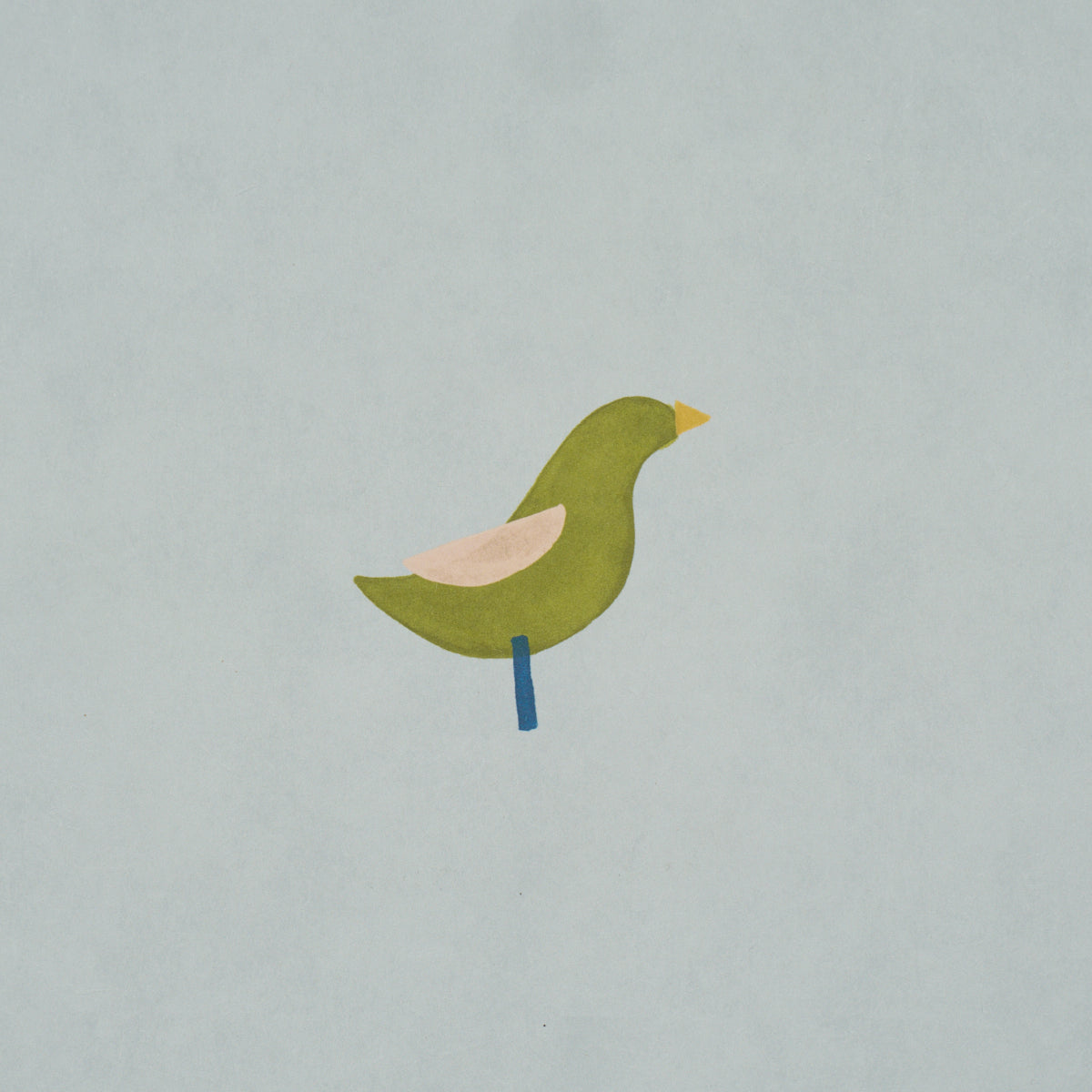 Purchase 5017891 | Birds Print, Green On Sky - Schumacher Wallpaper