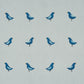 Purchase 5017892 | Birds Print, Navy On Sky - Schumacher Wallpaper