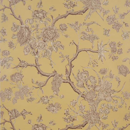 Purchase 5017971 | Inverness Garden, Buttercup - Schumacher Wallpaper