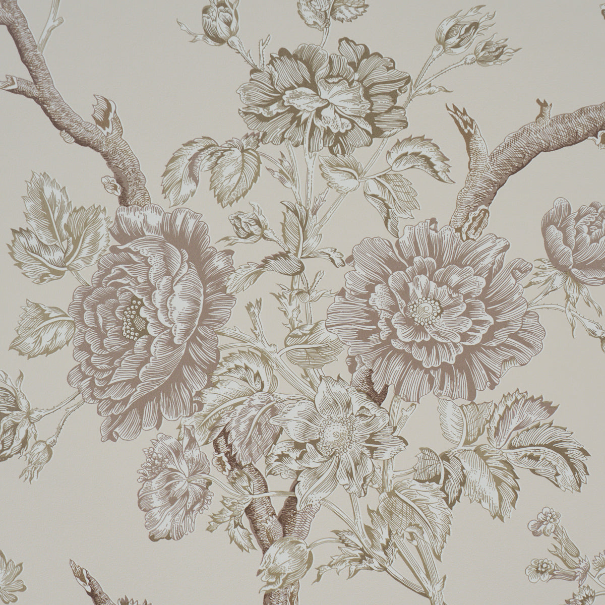 Purchase 5017972 | Inverness Garden, Ivory - Schumacher Wallpaper