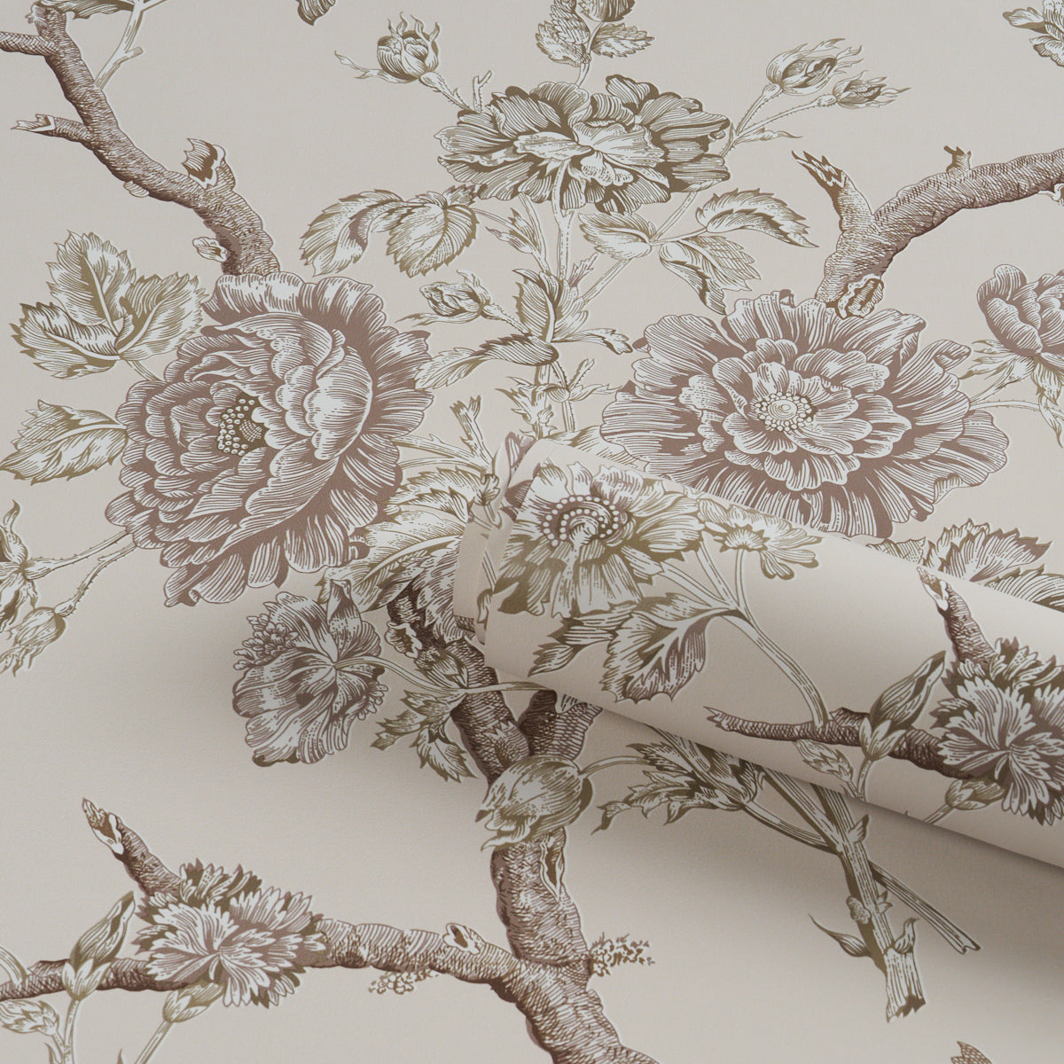 Purchase 5017972 | Inverness Garden, Ivory - Schumacher Wallpaper