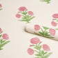 Purchase 5017980 | Poppy Print, Rose & Grass - Schumacher Wallpaper