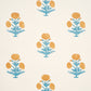 Purchase 5017981 | Poppy Print, Mustard & Sky - Schumacher Wallpaper