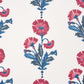 Purchase 5017990 | Dianthus Print, Indigo & Iron - Schumacher Wallpaper