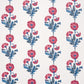 Purchase 5017990 | Dianthus Print, Indigo & Iron - Schumacher Wallpaper