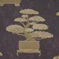 Purchase 5018001 | Bonsai Tree, Aubergine - Schumacher Wallpaper