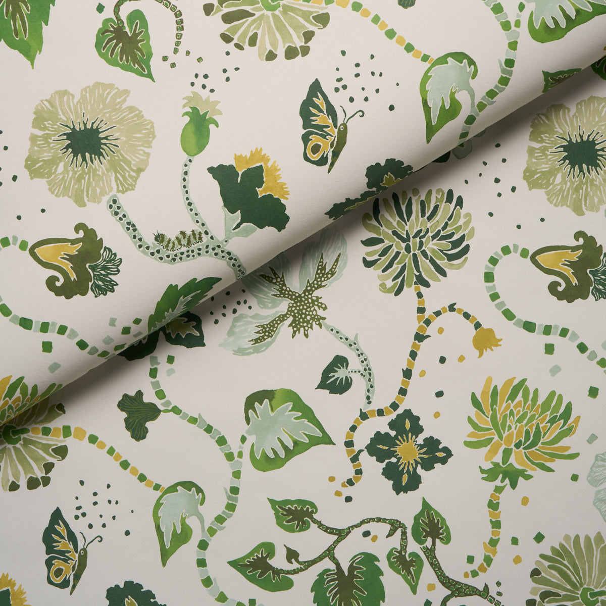 Purchase 5018061 | Gloriette, Green - Schumacher Wallpaper