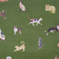 Purchase 5018070 | Cats, Green - Schumacher Wallpaper