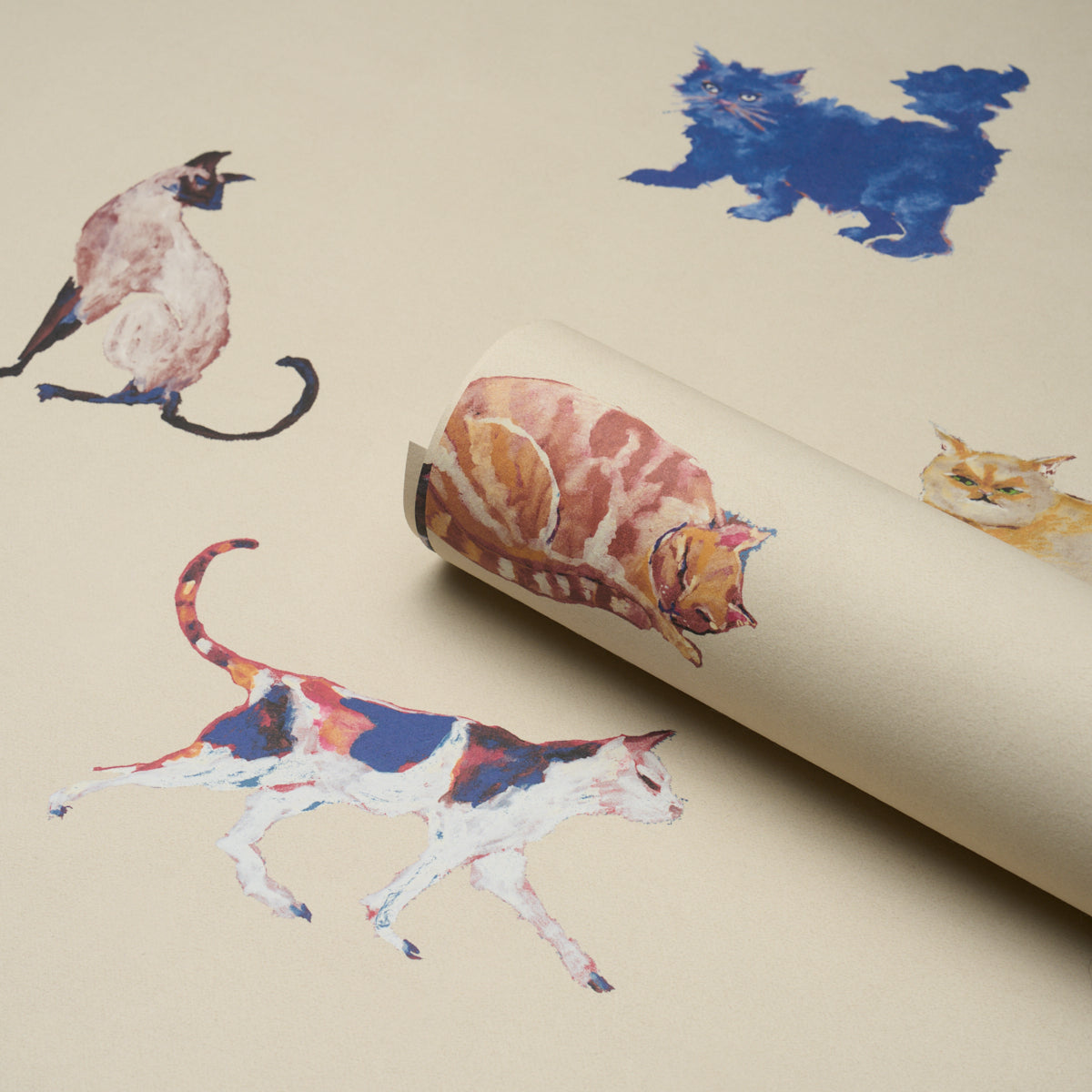 Purchase 5018071 | Cats, Cream - Schumacher Wallpaper